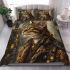 Bengal cat in steampunk settings bedding set
