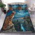 Bengal cat in surreal scenarios bedding set