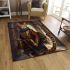 Bengal cat in time traveling escapades area rugs carpet