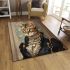Bengal cat in timeless elegance area rugs carpet