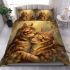 Bengal cat in timeless romance bedding set