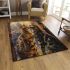 Bengal cat in timeless romance area rugs carpet