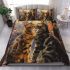 Bengal cat in timeless romance bedding set