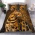 Bengal cat patterns and textures bedding set