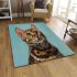 Bengal cat portraits with a twist area rugs carpet