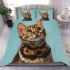 Bengal cat portraits with a twist bedding set