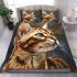 Bengal cat with distinctive features bedding set