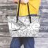 bird love ColorScapes Leather Tote Bag