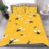 Black bees flying flying around bedding set