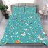 Butterflies and flowers scattered across bedding set