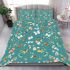 Butterflies and flowers scattered across bedding set