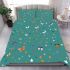 Butterflies and flowers scattered across bedding set