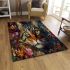 Calico cat in bloom area rugs carpet