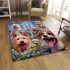 Canine bliss in the meadow area rugs carpet