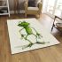 Cartoon frog standing on its hind legs area rugs carpet