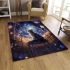 Cat in the celestial library area rugs carpet