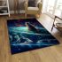 Cat's celestial contemplation area rugs carpet