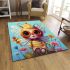 Cheerful garden fairy area rugs carpet