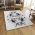 Chic petals understated floral beauty area rugs carpet