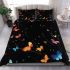 Colorful butterflies flying bedding set