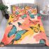 Colorful butterflies flying bedding set