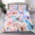 Colorful butterflies in various colors bedding set