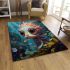 Colorful creature's oasis area rugs carpet
