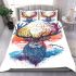 Colorful deer head bedding set