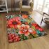 Colorful floral bouquet on table area rugs carpet