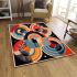 Colorful geometric grid area rugs carpet