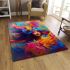 Colorful symphony of expression area rugs carpet