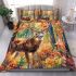 Create an illustration of the majestic deer bedding set