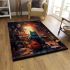 Curious cat and the violin serenade area rugs carpet