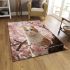 Curious cat in cherry blossom canopy area rugs carpet