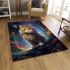 Curious cat in the colorful room area rugs carpet