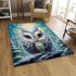 Curious owl and hot cocoa area rugs carpet