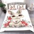 Cute baby bunny with big eyes bedding set