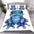Cute baby frog bedding set