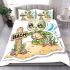 Cute baby turtle with big eyes sitting bedding set