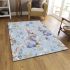 Cute bunny and flowers area rugs carpet