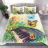 Cute butterfly and music notes with piano bedding set