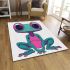 Cute cartoon alien frog with big eyes area rugs carpet