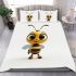 Cute cartoon bee bedding set