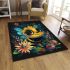 Cute cartoon bee happy expression area rugs carpet