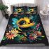 Cute cartoon bee happy expression bedding set