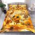Cute cartoon bee with big eyes and wings bedding set