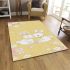 Cute cartoon bunny pattern area rugs carpet