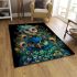 Cute cartoon fairy owl with big blue eyes area rugs carpet