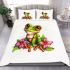 Cute cartoon frog bedding set