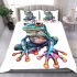 Cute cartoon frog bedding set